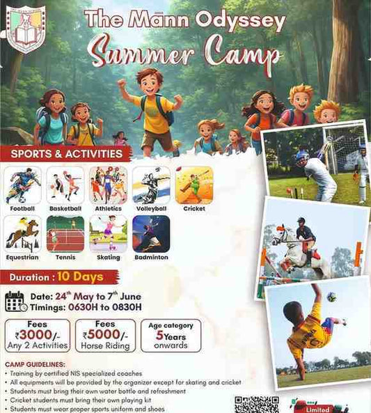 Summer Camp by The Mann School (24 May to 7 Jun) | Holambi Khurd Delhi