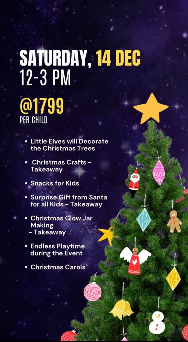 Christmas Carnival By Kosmic Kingdom Indoor Playarea (14-Dec) | M3M IFC Mall Sector 66 Gurgaon - ActivityKidz