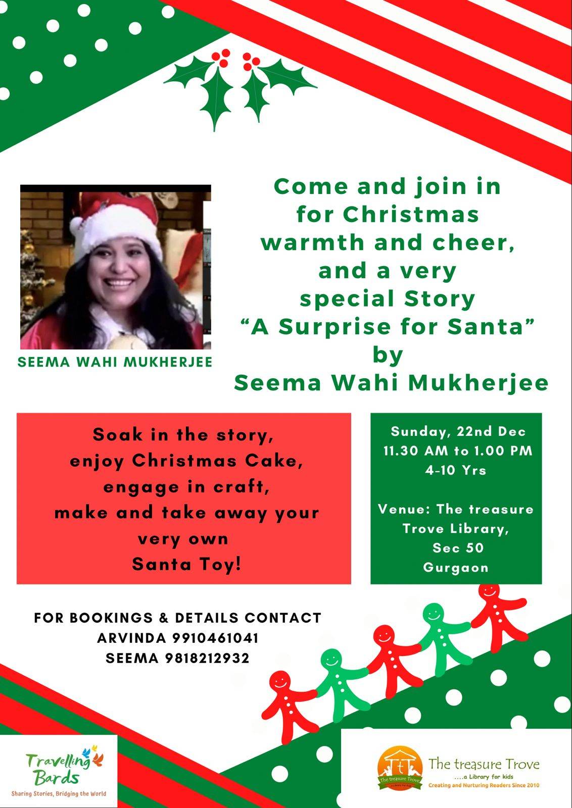 Christmas Carnival by The Treasure Trove Kids Library (22-Dec) | Nirvana Country Sector 50 Gurgaon - ActivityKidz