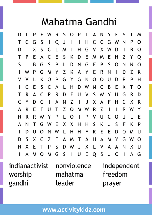 Mahatma Gandhi freedom movement - ActivityKidz