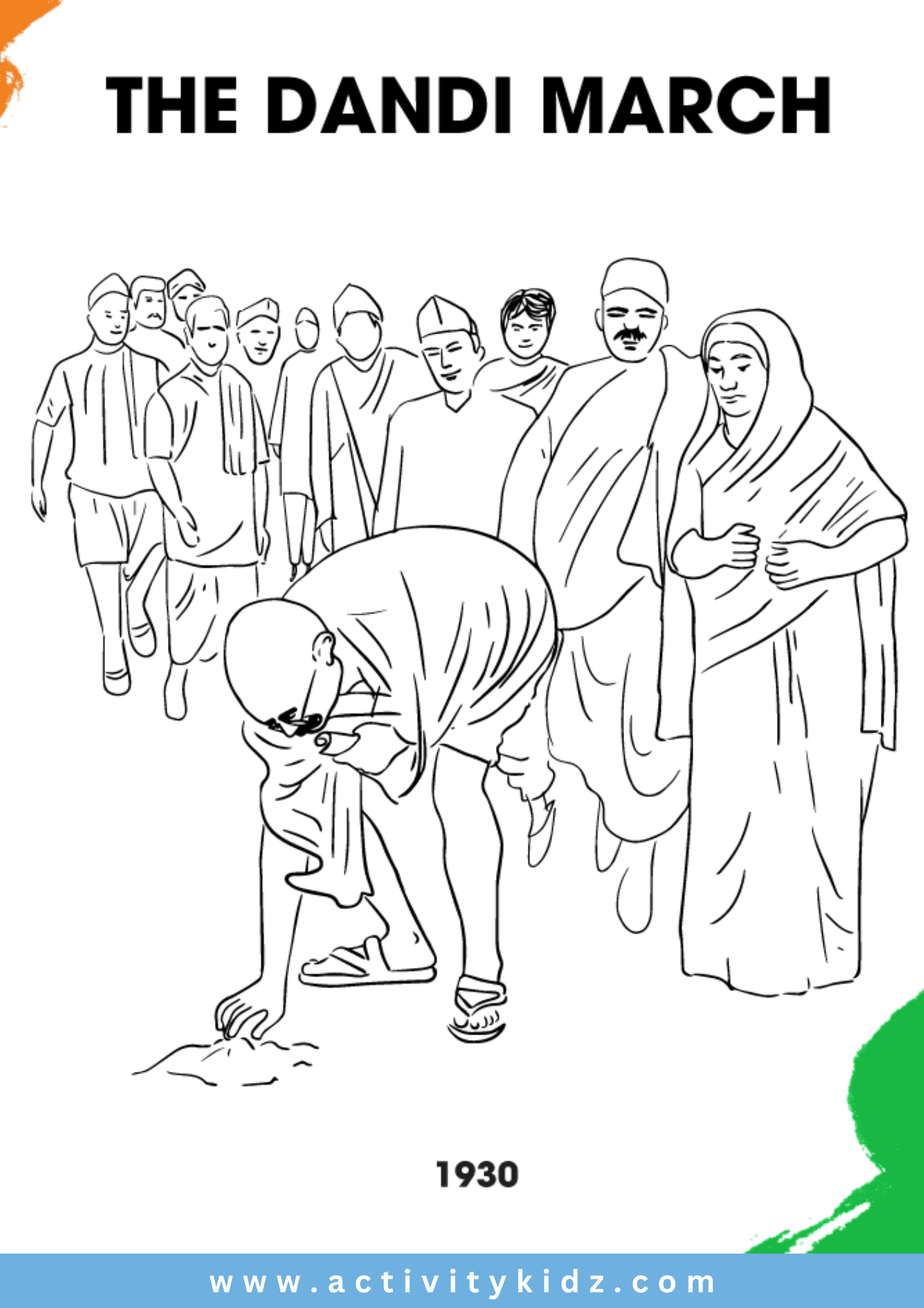 Gandhiji Dandi March - ActivityKidz
