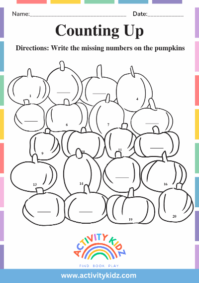 Counting 1 To 20 - ActivityKidz