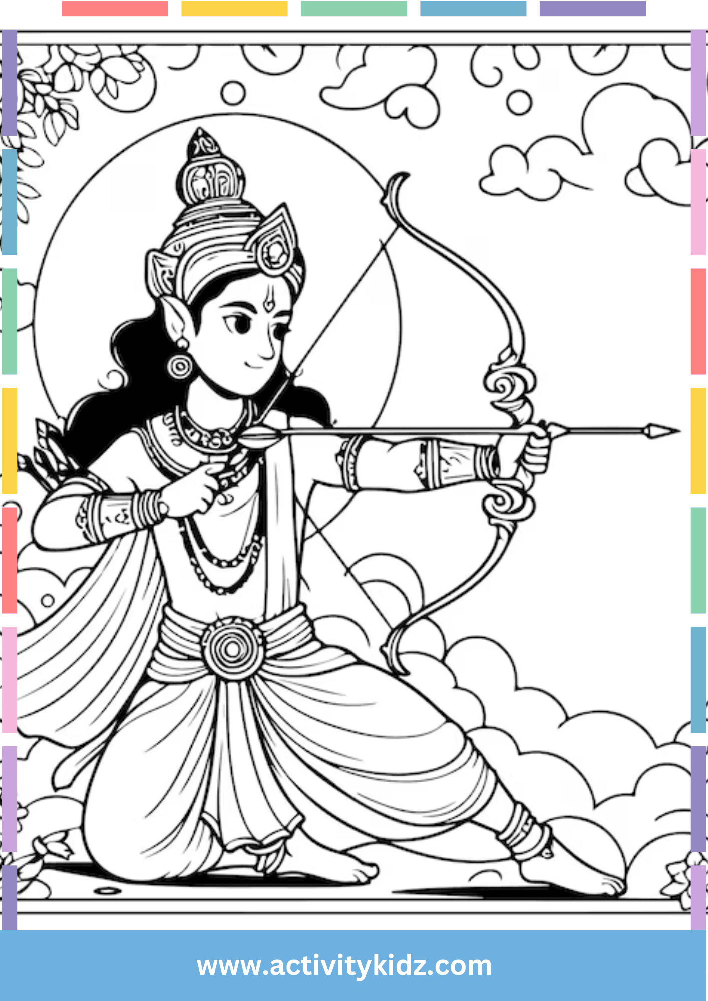Ram Archery Coloring - ActivityKidz