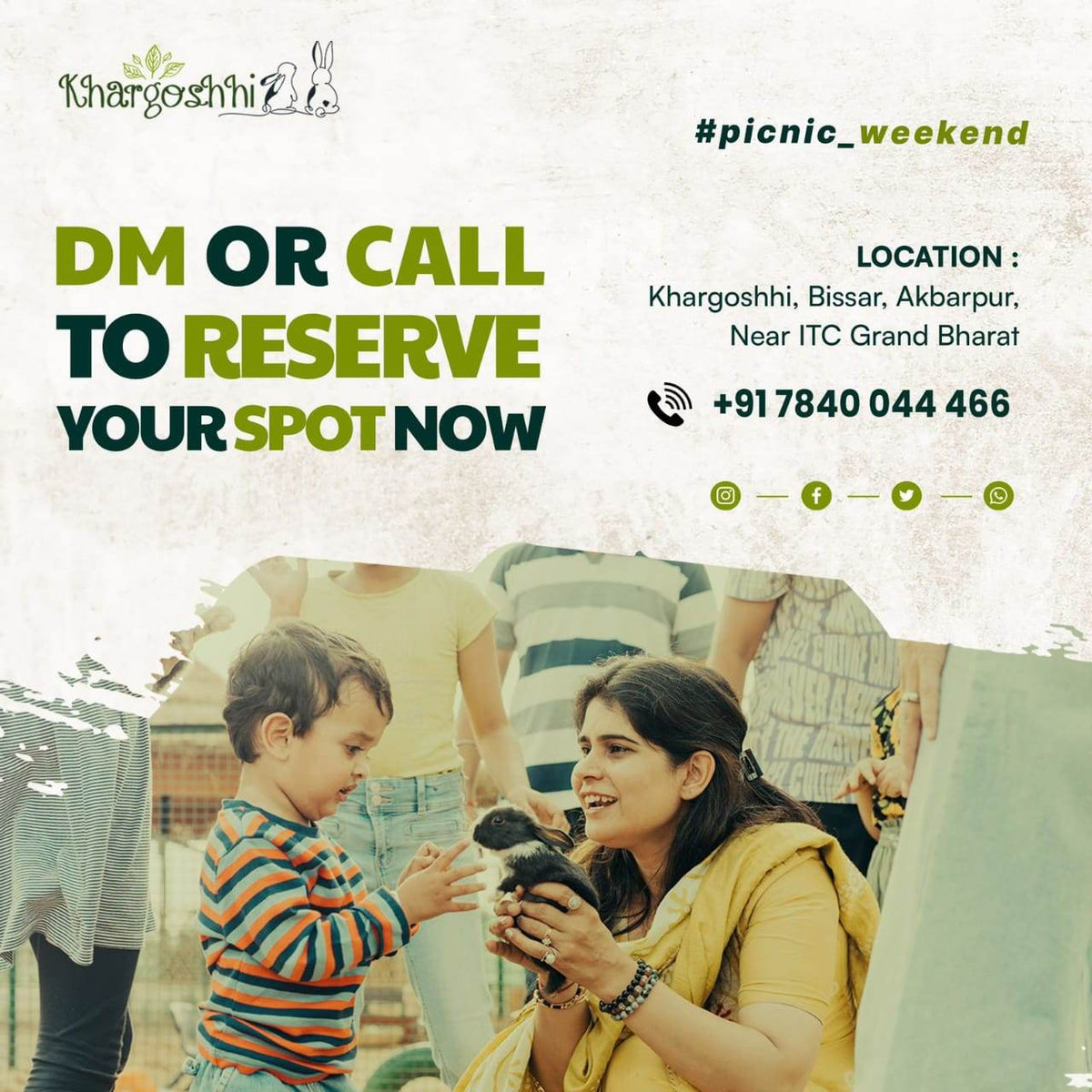 Khargoshhi Animal Petting Farm Near ITC Grand Bharat Manesar - ActivityKidz