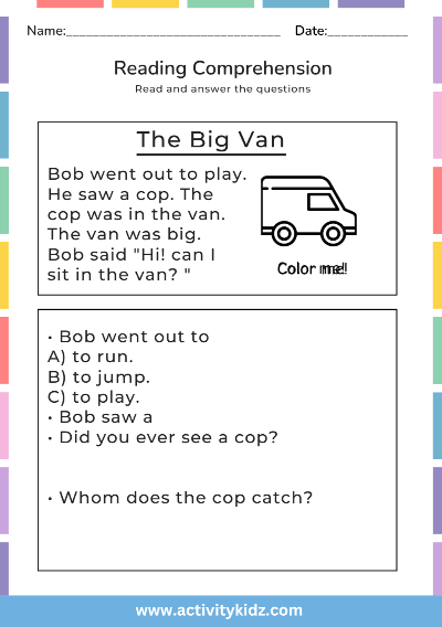 Reading Comprehension - ActivityKidz