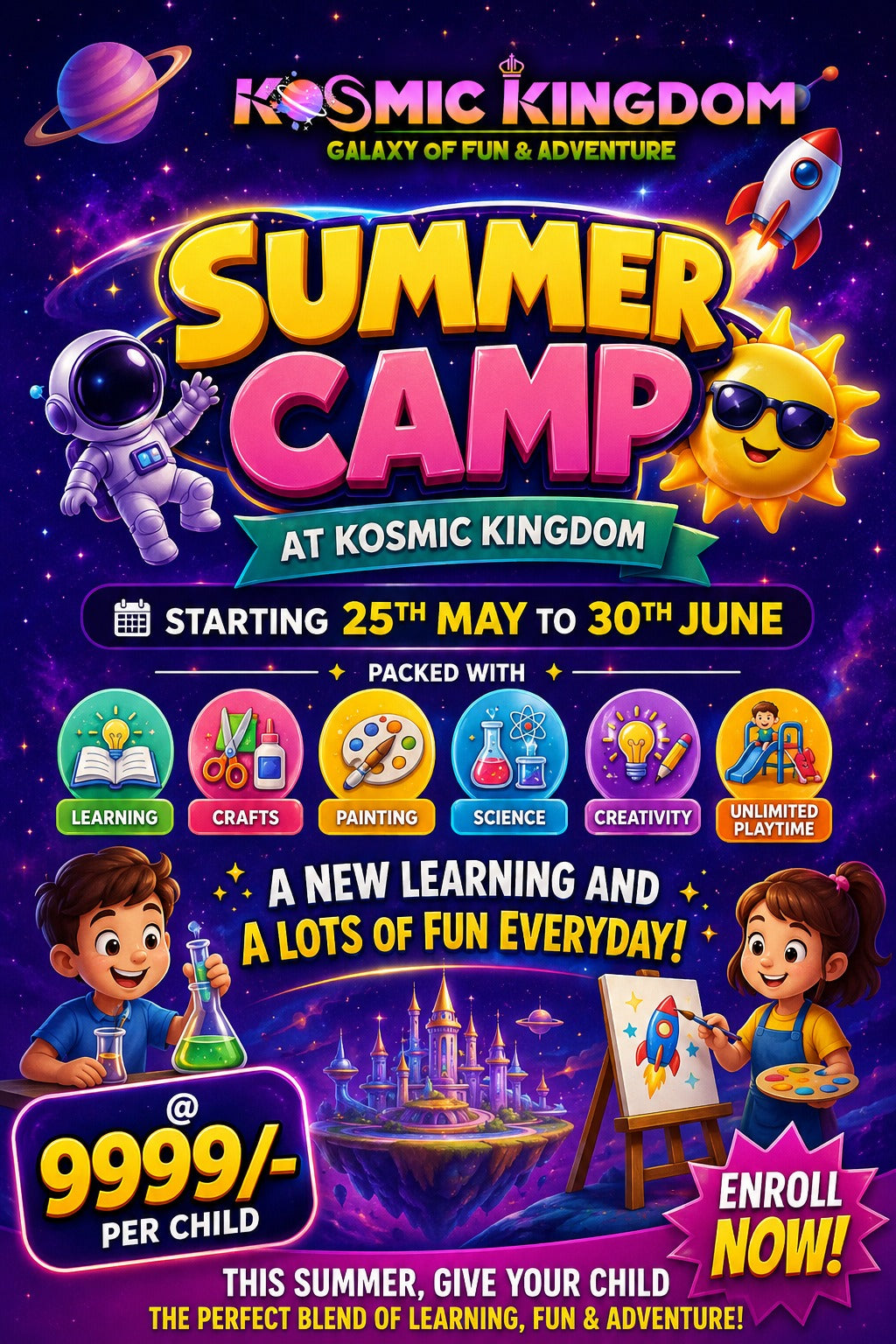 Summer Camp by Kosmic Kingdom (25 May - 30 Jun) | Iris Broadway Sector 85 Gurgaon