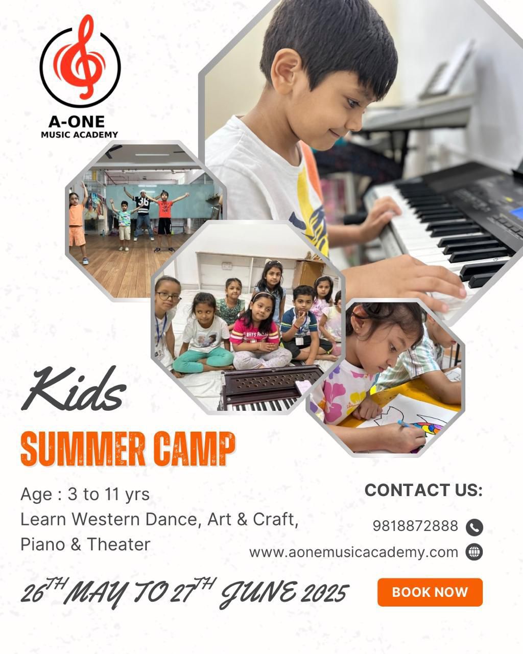 Summer Camp by A One Music Academy (26 May - 27 Jun) | Sector 56 Gurgaon