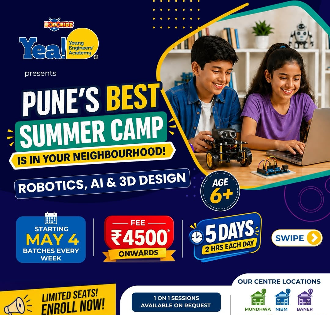 AI And Robotics Summer Camp by Robokidz (4 May Onwards) | Mundhwa Pune