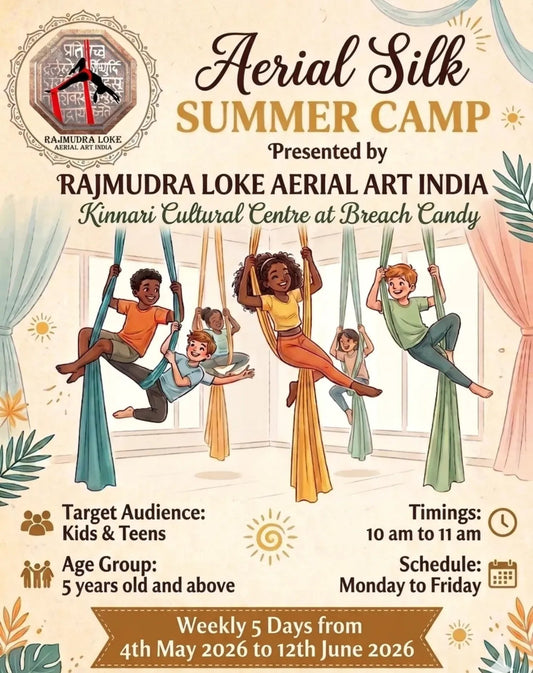 Aerial Silk Summer Camp by Rajmudra Loke Aerial Art India (4 May - 12 Jun) | Breach Candy Mumbai