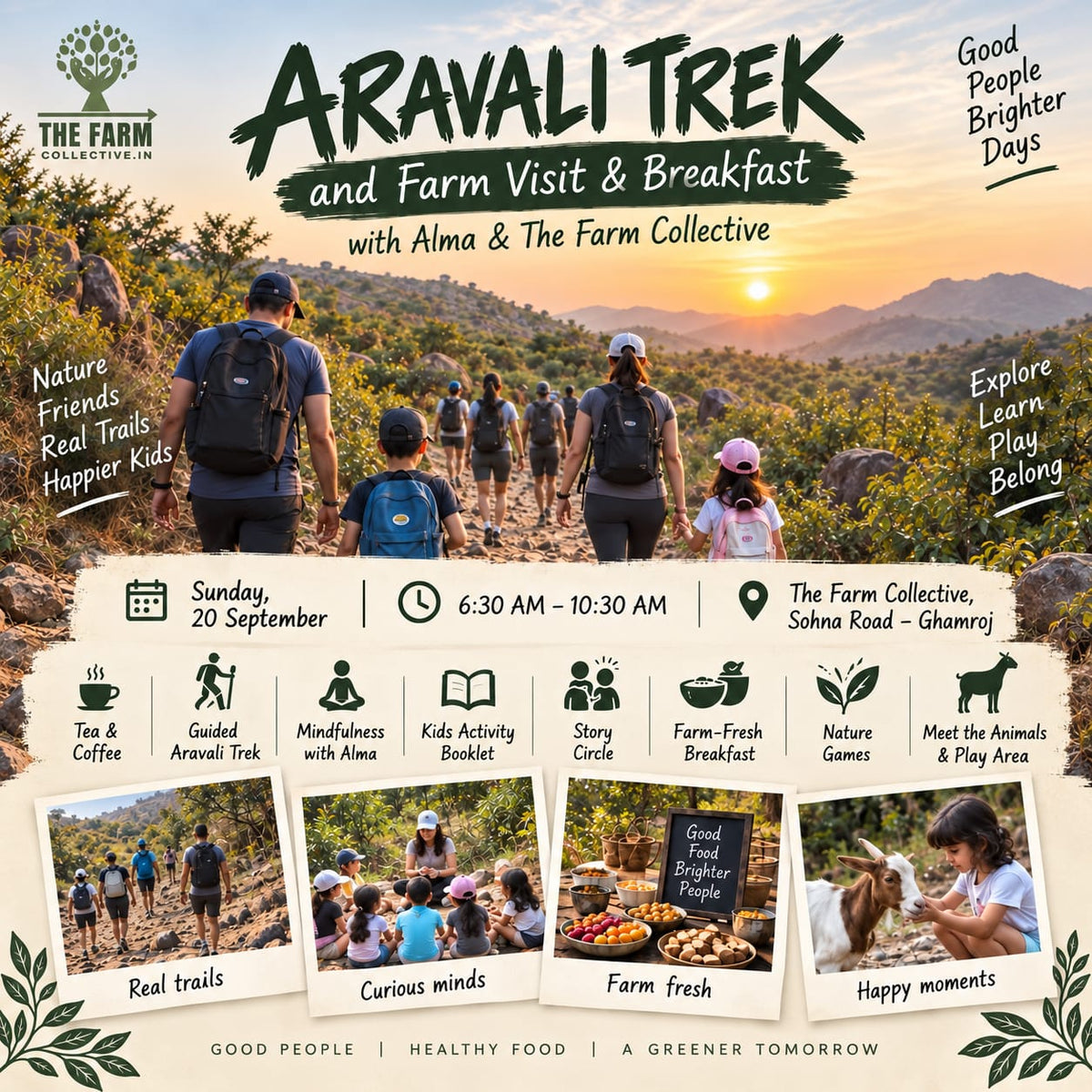Aravali Trek and Farm Visit by The Farm Collective (20 Sep) | Ghamroj Haryana