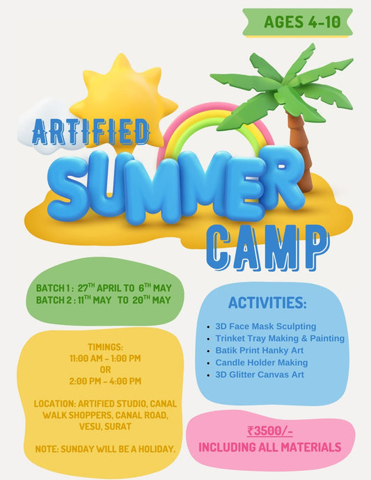 Artified Summer Camp by Artified Studio (11 May - 20 May) | Vesu Surat