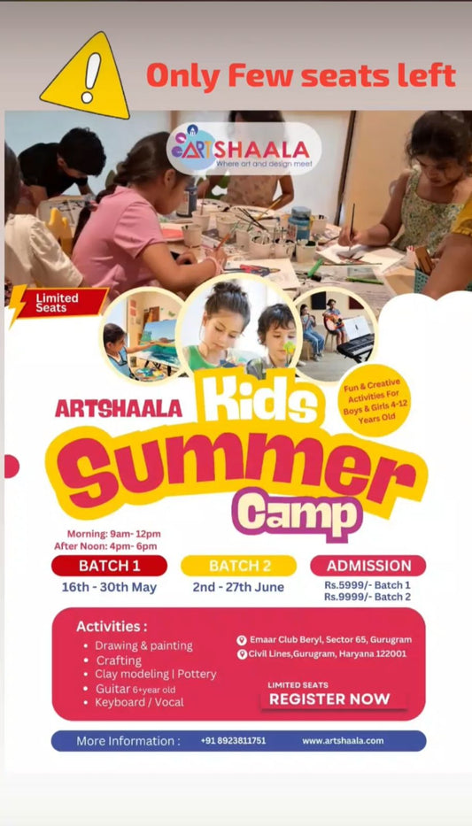 Kids Summer Camp by Artshaala (16 May - 27 Jun) |  Civil Lines Gurgaon