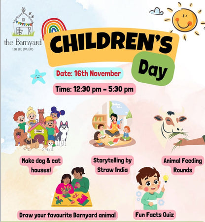Children's Day at The Barnyard (16-Nov) Sainik Farms Delhi