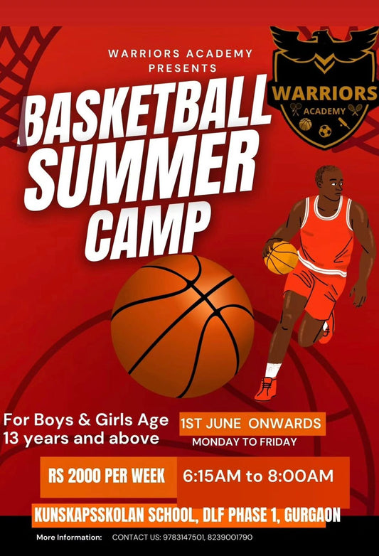 Basketball Summer Camp by Warriors Academy (1 Jun - 28 Jun) | Sector 28 Gurgaon