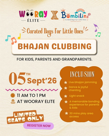 Bhajan Clubbing (5 Sep) at Wooray Elite | Jubilee Hills Hyderabad