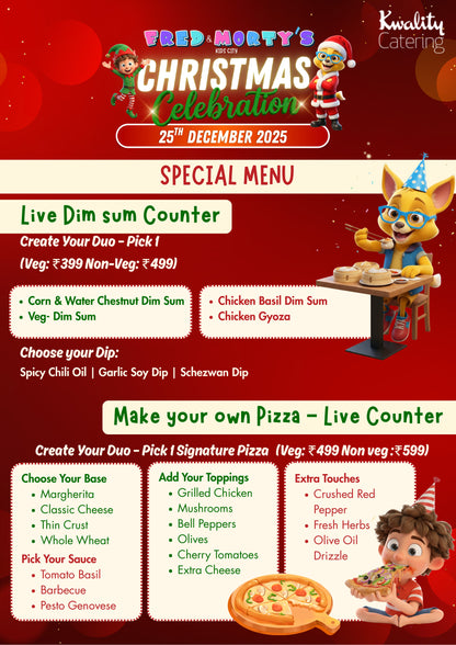 Christmas Celebration at Fred & Morty's (23-28 Dec) | Sector 65 Gurgaon