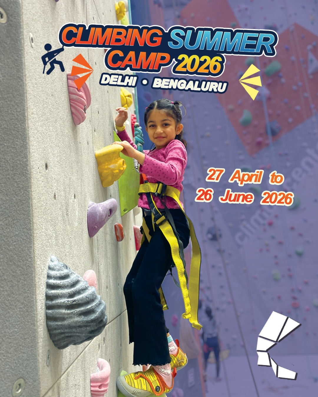 Climbing Summer Camp (27 Apr-26 Jun) at Climb Central New Delhi