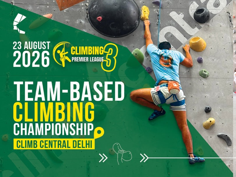 Climbing Premier League 3 at Climb Central (10 Jul - 23 Aug) | Mehrauli-Gurgaon Road New Delhi