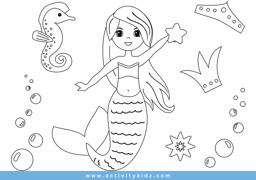 Colouring - Mermaid