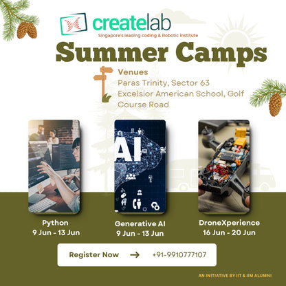 Generative AI & Python Summer Camp by Create Lab (9 Jun - 13 Jun) | Sector 63 Gurgaon