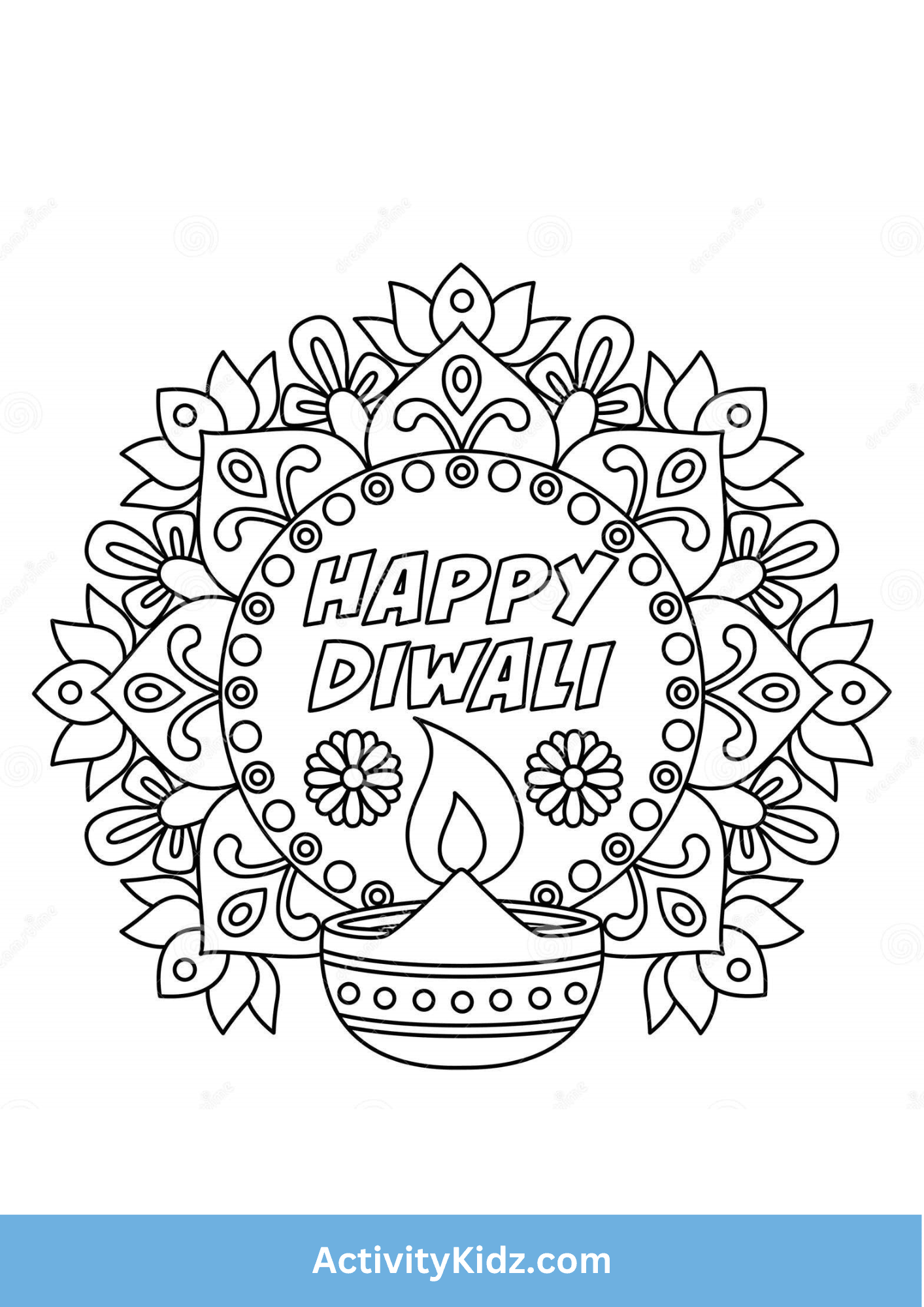 Coloring Diya