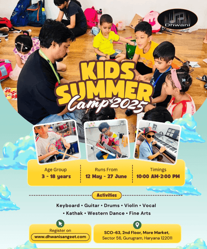 Summer Camp by Dhwani Sangeet Mahavidyalaya (12 May - 27 Jun) | Sector 56 Gurgaon - ActivityKidz