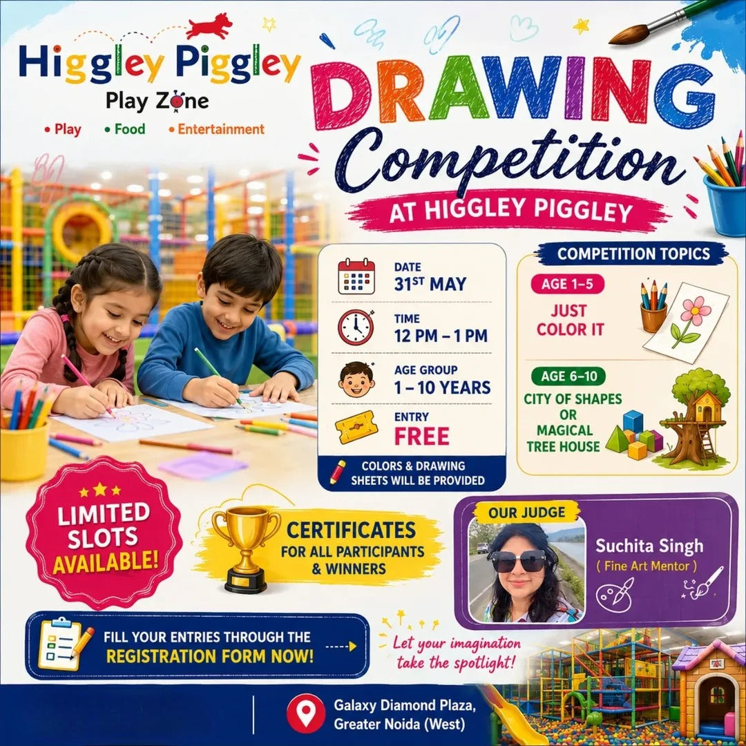 Drawing Competition 31-May at Higgley Piggley | Sector 4 Greater Noida