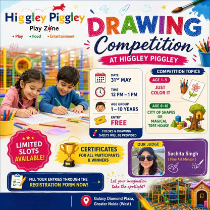 Drawing Competition 31-May at Higgley Piggley | Sector 4 Greater Noida