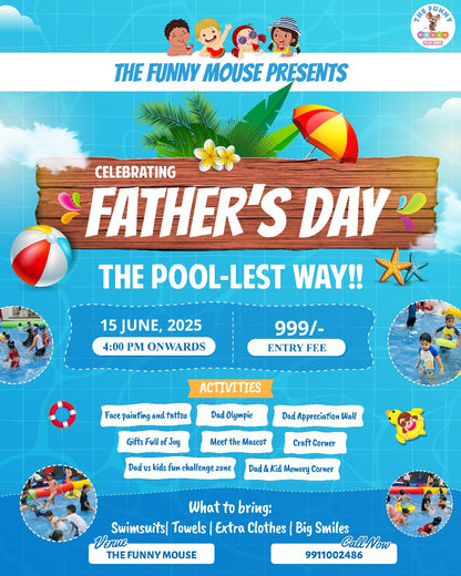 Father's Day Celebration at The Funny Mouse (15-June) | Near Ambience Mall Gurgaon