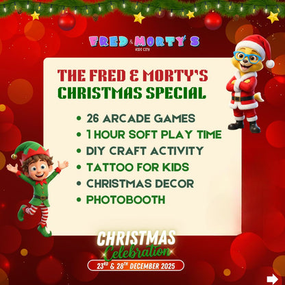 Christmas Celebration at Fred & Morty's (23-28 Dec) | Sector 65 Gurgaon