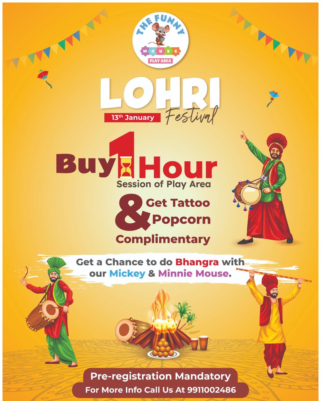 Lohri Celebration by The Funny Mouse (13-Jan) | Near Ambience Mall Gurgaon