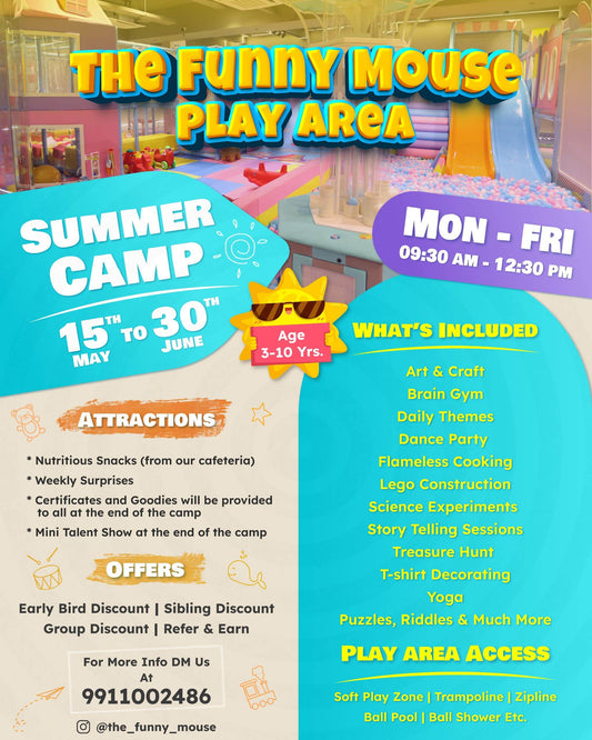 Summer Camp by The Funny Mouse (15 May - 30 Jun) | Near Ambience Mall Gurgaon - ActivityKidz