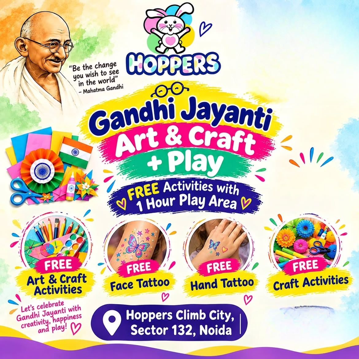 Gandhi Jayanti Special (2 Oct) at Hoppers | Rohillapur Sector 132 Noida