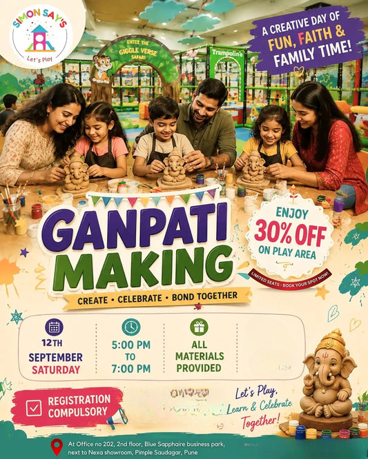 Ganpati Making (12 Sep) at Simon Say's | Blue Saphhire Business Park Pimple Saudagar Pune