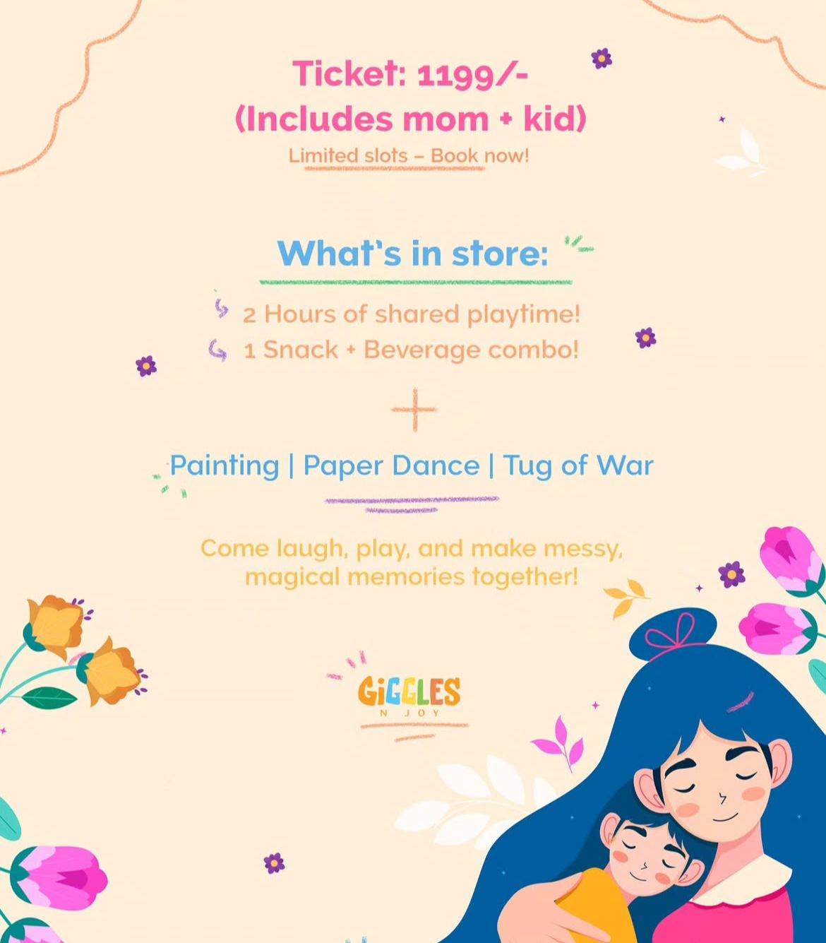 Mother's Day Celebration at Giggles N Joy (10 - 11 May) | M3M Urbana Mall Gurgaon - ActivityKidz