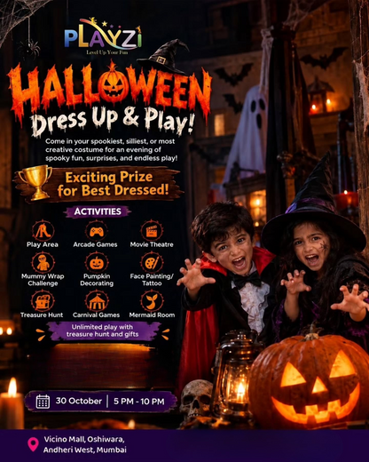 Halloween Dress Up & Play (30 Oct) at PlayZi | Andheri West Mumbai