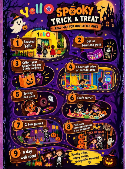 Halloween Party (30 Oct - 1 Nov) at YellO Play Area | Pitampura Delhi