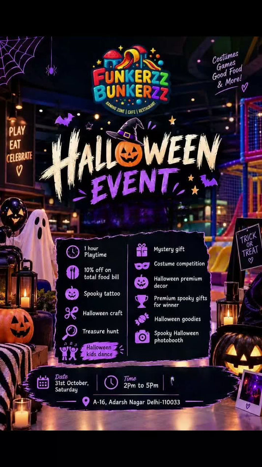 Halloween Special (31 Oct) at Funkerzz Bunkerzz | Adarsh Nagar Delhi