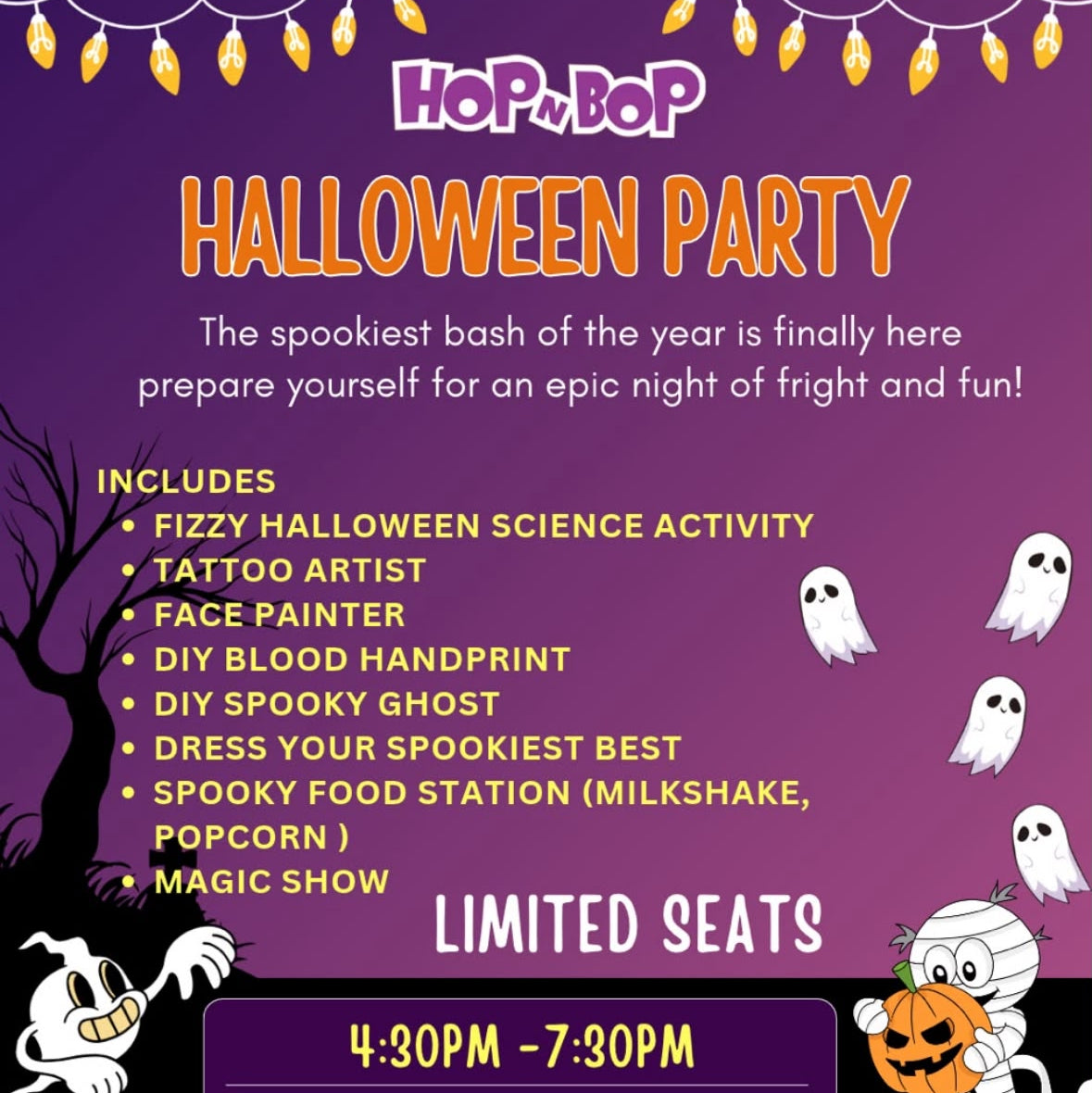 Halloween Party (31 Oct) at Hop N Bop | The Corporate Lounge Khar West Mumbai
