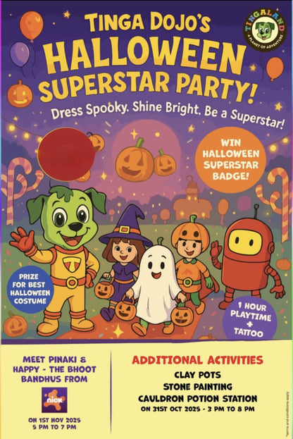 Tinga dojo's Halloween at Tingaland (31 Oct - 1 Nov) Sector 104 Noida