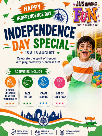 Independence Day Special (15 & 16 Aug) at Jus Having | Golf Course Road Gurgaon