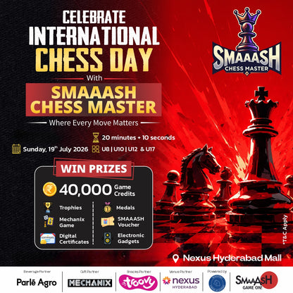 International Chess Day (19 July) at Smaaash | Kukatpally Hyderabad