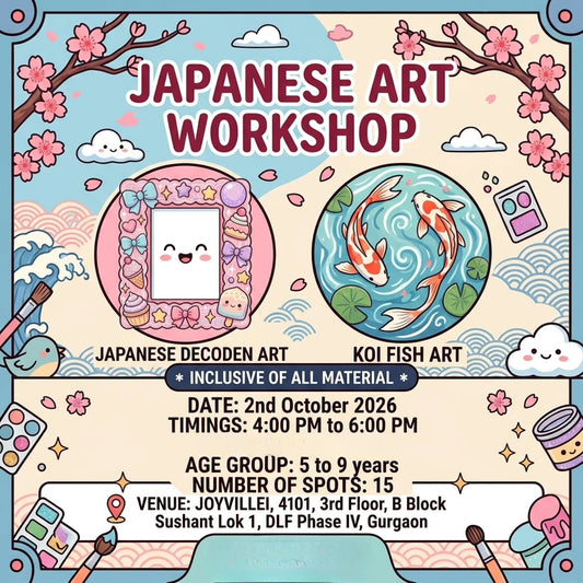 Japanese Art Workshop (2 Oct) at Joyvillei | Sector 27 Gurugram