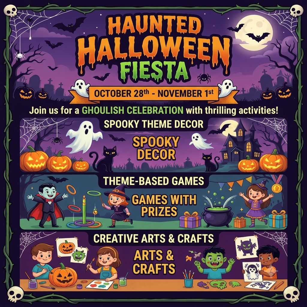 Haunted Halloween Fiesta at Joyvillei (28 Oct - 1 Nov) | Sector 27 Gurugram