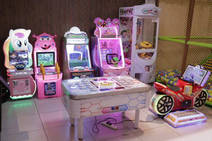 Indoor arcade games with colorful lights and interactive consoles in Jumping Jollies Sector 104 Hazipur Noida