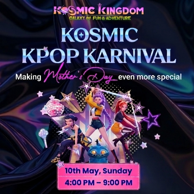K-Pop Karnival at Kosmic Kingdom (10 May) | Iris Broadway Sector 85 Gurgaon