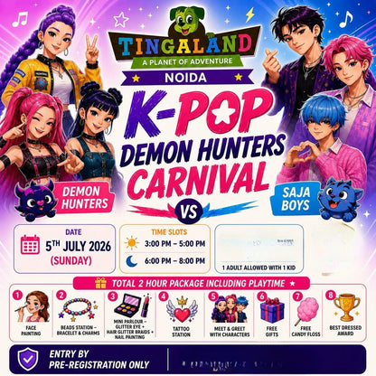 K-Pop Demon Hunters Carnival at Tingaland (5-Jul) Sector 104 Noida