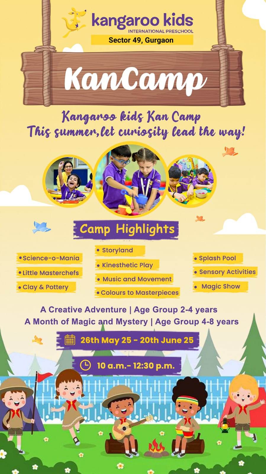 Summer Camp by Kangaroo Kids International Preschool (26 May - 20 Jun) | Sector 49 Gurgaon - ActivityKidz