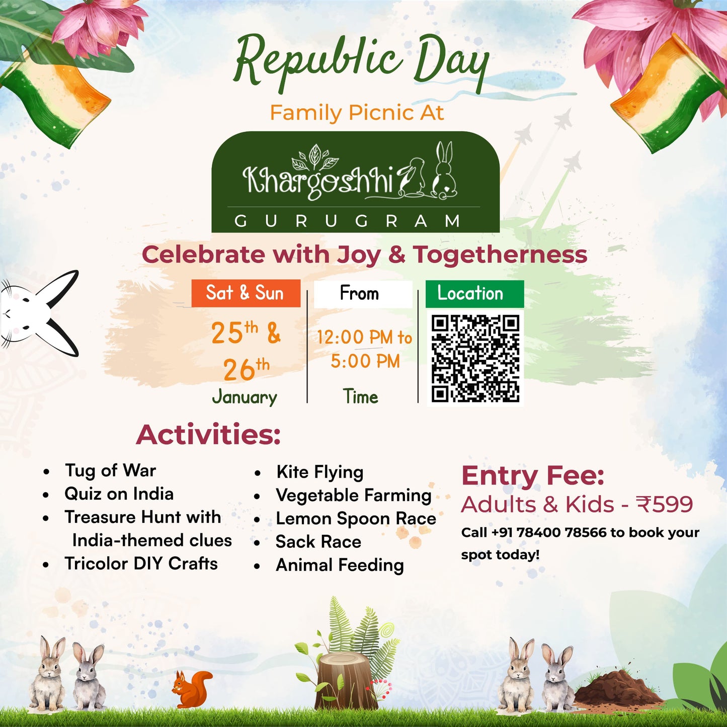 Republic Day at Khargoshhi (25-26 Jan)  | Near ITC Grand Bharat Akbarpur