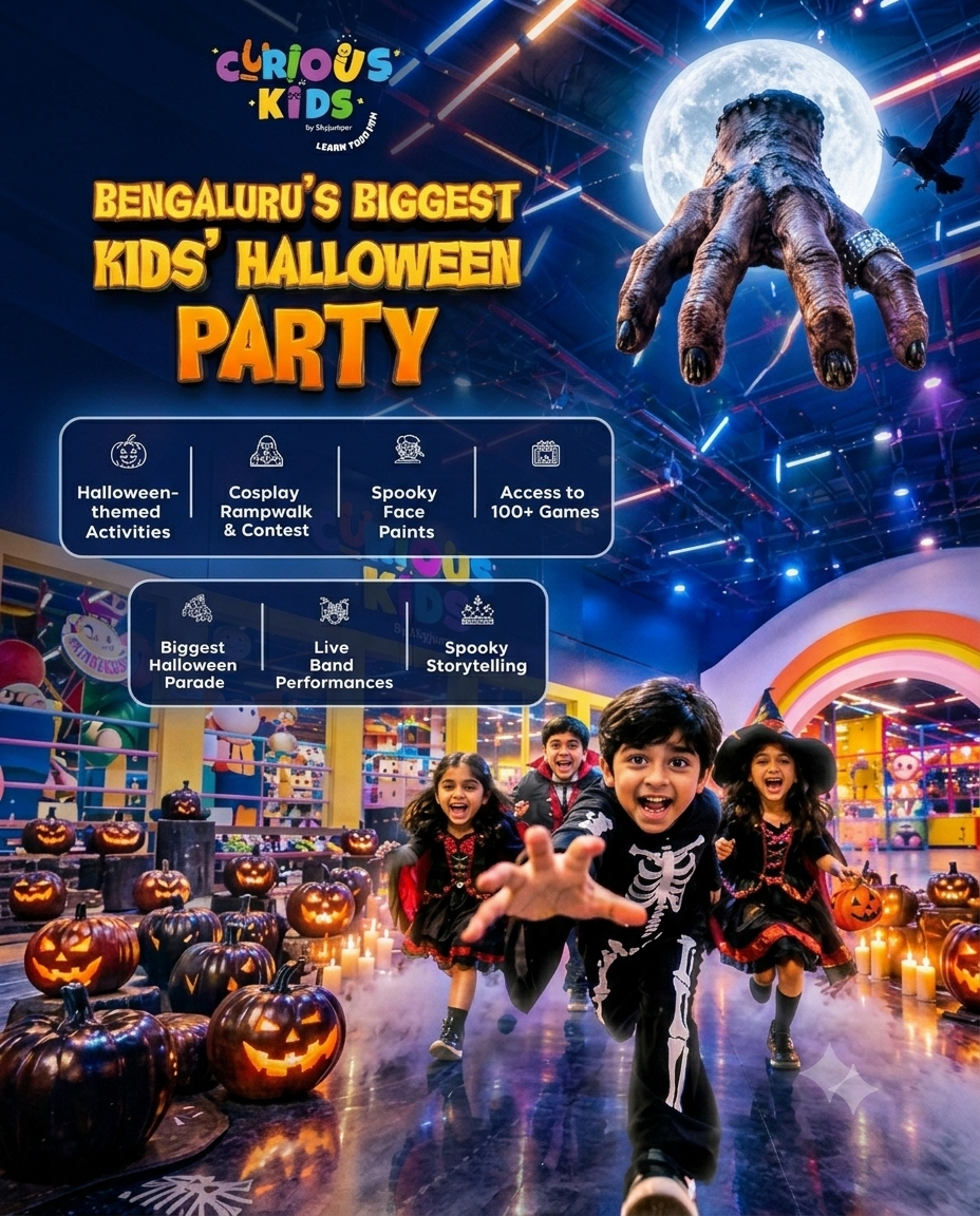 Kids Halloween Party by Curious Kids Skyjumper (31 Oct & 1 Nov) | Orion Avenue Mall Bangalore